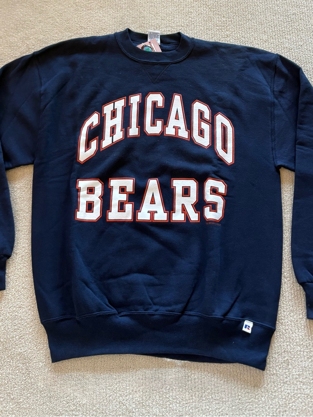 Russell Athletic Chicago Bears L Sweatshirt NWT